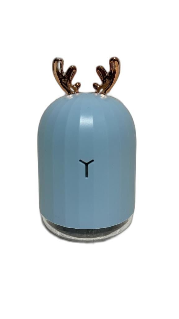 Hava Nemlendiricisi Buhar Makinesi Geyik Figürlü Aroma Difüzör 220 ML H1 Mavi