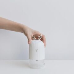 Hava Nemlendiricisi Buhar Makinesi Geyik Figürlü Aroma Difüzör 220 ML H1 Mavi