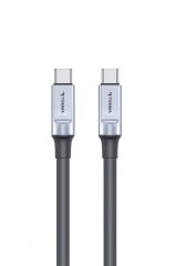 Şarj Kablosu Type-C to Type-C 3.0A Data Kablo U15 Siyah