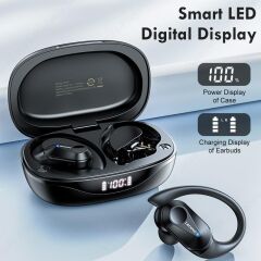Thinkplus Bluetooth Kulaklık Kulak İçi Şarj Göstergeli Sporcu Kulaklık LP75 Siyah