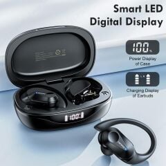 Lenovo ThinkPlus LP75 Kablosuz Şarj Göstergeli Sporcu Bluetooth Kulaklık Beyaz