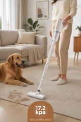 Dikey Süpürge Elektrikli 600W Vakum Süpürge TVC01 Beyaz