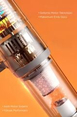 Dikey Süpürge Elektrikli 600W Vakum Süpürge TVC01 Beyaz