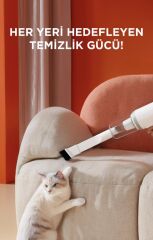 Dikey Süpürge Elektrikli 600W Vakum Süpürge TVC01 Beyaz