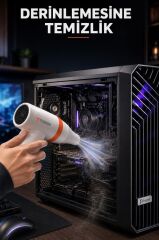 Hava Üfleme Makinesi Yüksek Hızlı Turbo 85000 RPM 40W 1100 MAH TTB01 Kırmızı