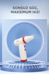 Hava Üfleme Makinesi Yüksek Hızlı Turbo 85000 RPM 40W 1100 MAH TTB01 Kırmızı