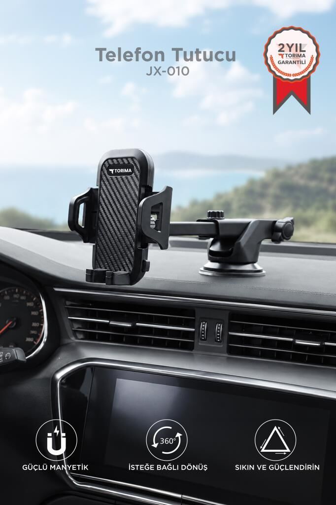 Telefon Tutucu Çok Amaçlı Magnetic Car Holder Araç İçi Telefon Tutucu JX010 Siyah