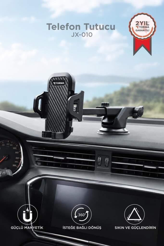 Telefon Tutucu Çok Amaçlı Magnetic Car Holder Araç İçi Telefon Tutucu JX010 Siyah