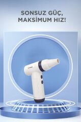 Hava Üfleme Makinesi 85000PM 1100MAH 40W Yüksek Hızlı Turbo Şarjlı TTB01 Mavi