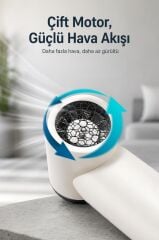 Hava Üfleme Makinesi Yüksek Hızlı Turbo 85000 RPM 40W 1100 MAH TTB01 Siyah