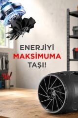 Hava Üfleme Makinesi 1500mAh 80 W Yüksek Hızlı Turbo Jet TTB02 Siyah