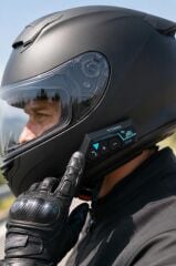 İtercom Motorsiklet Bluetooth Kask İnterkom Kulaklık Torima 22 Siyah