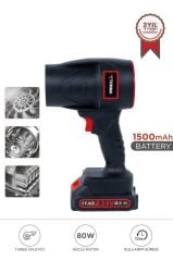 Hava Üfleme Makinesi 1500mAh 80 W Yüksek Hızlı Turbo Jet TTB02 Siyah