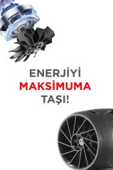 Hava Üfleme Makinesi 1500mAh 80 W Yüksek Hızlı Turbo Jet TTB02 Siyah