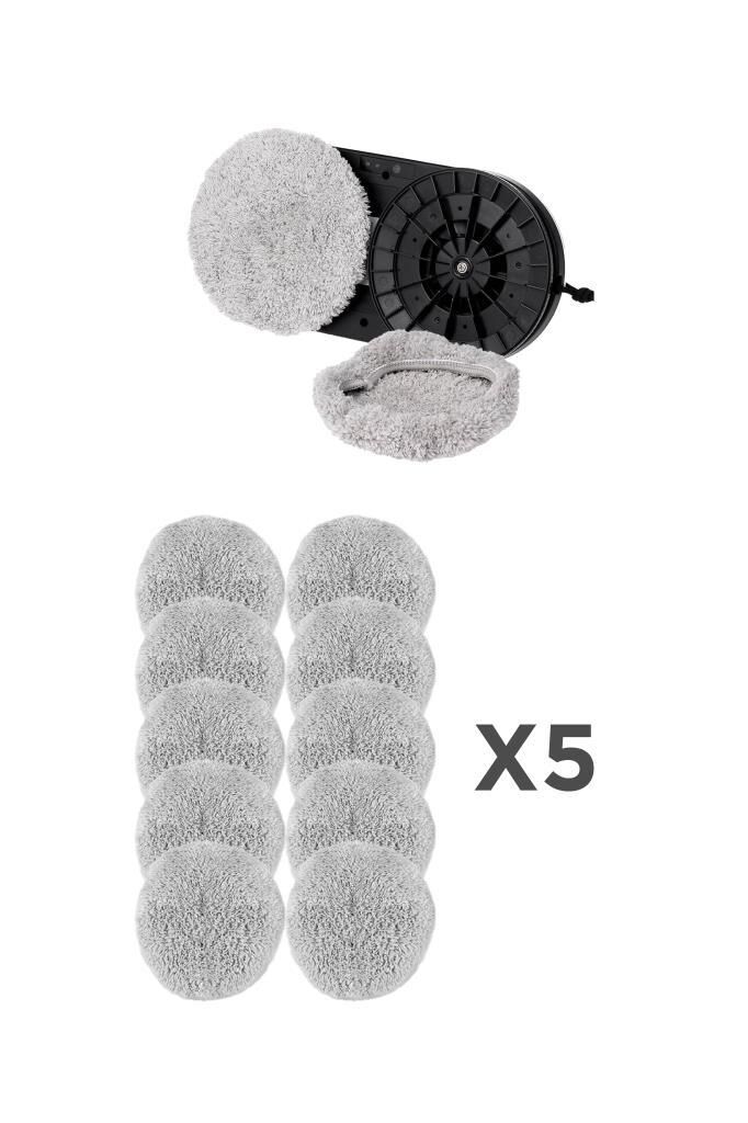 Cam Temizleme Robotu 5li Set (10 Adet) DDC55  C65  C6  S8 Uyumlu Mikro Fiber Yedek Bezi