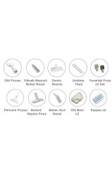 Buharlı Temizleyici 2000W Mutfak Halı Koltuk Temizleme Buhar Makinesi TSC-02 Beyaz