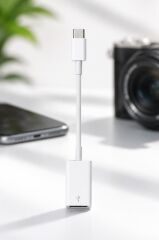 Kamera Adaptörü Type-c to Usb JH01515 Beyaz