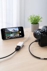 Kamera Adaptörü Type-c to Usb JH01515 Beyaz