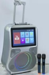 Torima GD-1413 Gümüş Android Ekranlı Mikrofonlu Karaoke Bluetooth Hoparlör