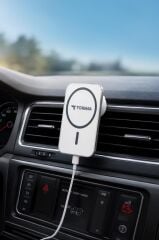 Taşınabilir Batarya Araç Şarj Cihazı Telefon Tutucu Magsafe Powerbank W11