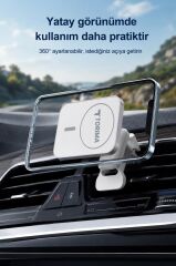 Taşınabilir Batarya Araç Şarj Cihazı Telefon Tutucu Magsafe Powerbank W11