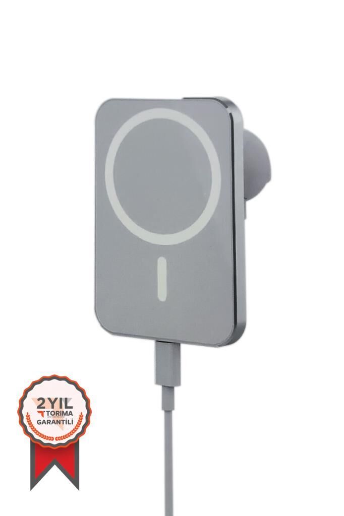 Taşınabilir Batarya Araç Şarj Cihazı Telefon Tutucu Magsafe Powerbank W11