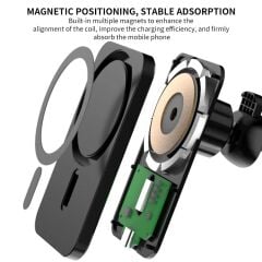 Torima W11 Magnetic Magsafe Wıreless Araç Telefon Tutucu Ve Kablosuz Şarj Cihazı