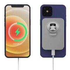 Taşınabilir Batarya Araç Şarj Cihazı Telefon Tutucu Magsafe Powerbank W11
