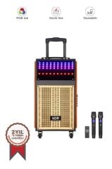 Bluetooth Hoparlör Mikrofonlu Kumandalı Rgb Işıklı Speaker NDR-108R Turuncu