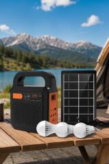 Torima Kamp Hoparlörü Güneş Enerjili Panelli Fenerli Bluetooth Hoparlör YSF200 Siyah