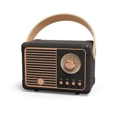 Taşınabilir Retro Hoparlör HM11PLUS Kablosuz Bluetooth Hoparlör Siyah