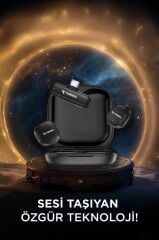 Torima WM-02 Siyah AI Destekli ANC Gürültü Önleyici Şarj Kutulu Kablosuz Yaka Mikrofonu