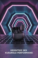 Yaka Mikrofonu Şarj Kutulu Gürültü Önleyici Al Destekli Kablosuz Mikrofon WM03 Siyah