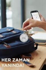 Takip Cihazı Android Apple Find My Uyumlu Smart Tag F8 Beyaz