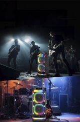 Bluetooth Hoparlör Rgb Işıklı Mikrofonlu Kumandalı Parti Speaker BTS-1990 Siyah