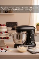 Stand Mikser Hamur Yoğurma Makinesi Dijital Göstergeli 5L 1400W TMK-1400DT Siyah
