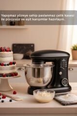 Stand Mikser Hamur Yoğurma Makinesi Dijital Göstergeli 5L 1400W TMK-1400DT Siyah