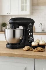 Stand Mikser Hamur Yoğurma Makinesi Dijital Göstergeli 5L 1400W TMK-1400DT Siyah