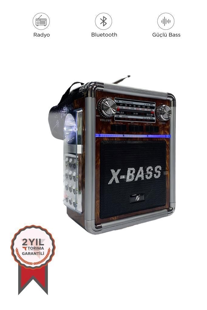 Torima KTF-1491 Siyah Kablosuz Fenerli Bluetooth Hoparlör