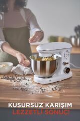 Torima TMK-1400DT Beyaz Stand Mikser , Digital Göstergeli Hamur Yoğurma Makinesi ,5 Litre 1400W