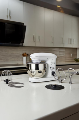 Stand Mikser Hamur Yoğurma Makinesi Dijital Göstergeli 5L 1400W TMK-1400DT Beyaz