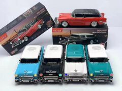 Bluetooth Hoparlör Klasik Araba Tasarımlı USB TF FM Destekli WS-1955 Kırmızı