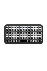 Kablosuz Klavye Rgb Işıklı Bluetooth Mini Klavye M7 Siyah