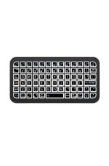 Kablosuz Klavye Rgb Işıklı Bluetooth Mini Klavye M7 Siyah