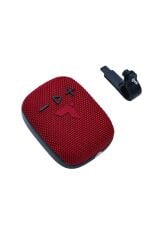Bluetooth Hoparlör Motorsiklet Bisiklet Kablosuz Speaker D34 Kırmızı