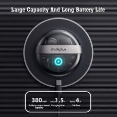 Bluetooth Kulaklık Kulak İçi Kablosuz Kulaklık Thinkplus T40 Siyah