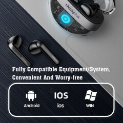 Bluetooth Kulaklık Kulak İçi Kablosuz Kulaklık Thinkplus T40 Siyah