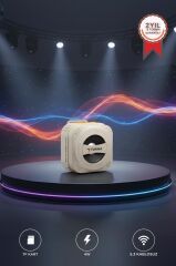 Bluetooth Hoparlör Led Işıklı Outdoor Kablosuz Speaker D79 Bej