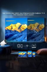 Taşınabilir Projektör Ev Sineması Android 11 Bluetooth Akıllı Projeksiyon HY300T Lite