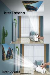 Taşınabilir Projektör Ev Sineması Android 11 Bluetooth Akıllı Projeksiyon HY300T Lite